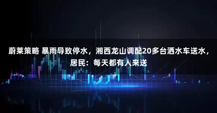 蔚莱策略 暴雨导致停水，湘西龙山调配20多台洒水车送水，居民：每天都有人来送