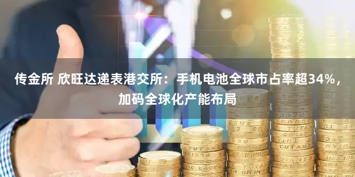 传金所 欣旺达递表港交所：手机电池全球市占率超34%，加码全球化产能布局
